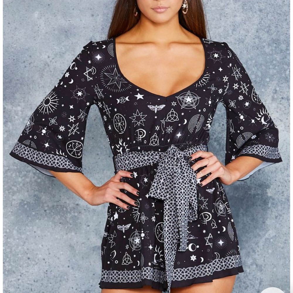 Put a spell on you kimono playsuit